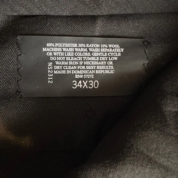 Perry Ellis mens gray dress pants - Picture 5 of 5